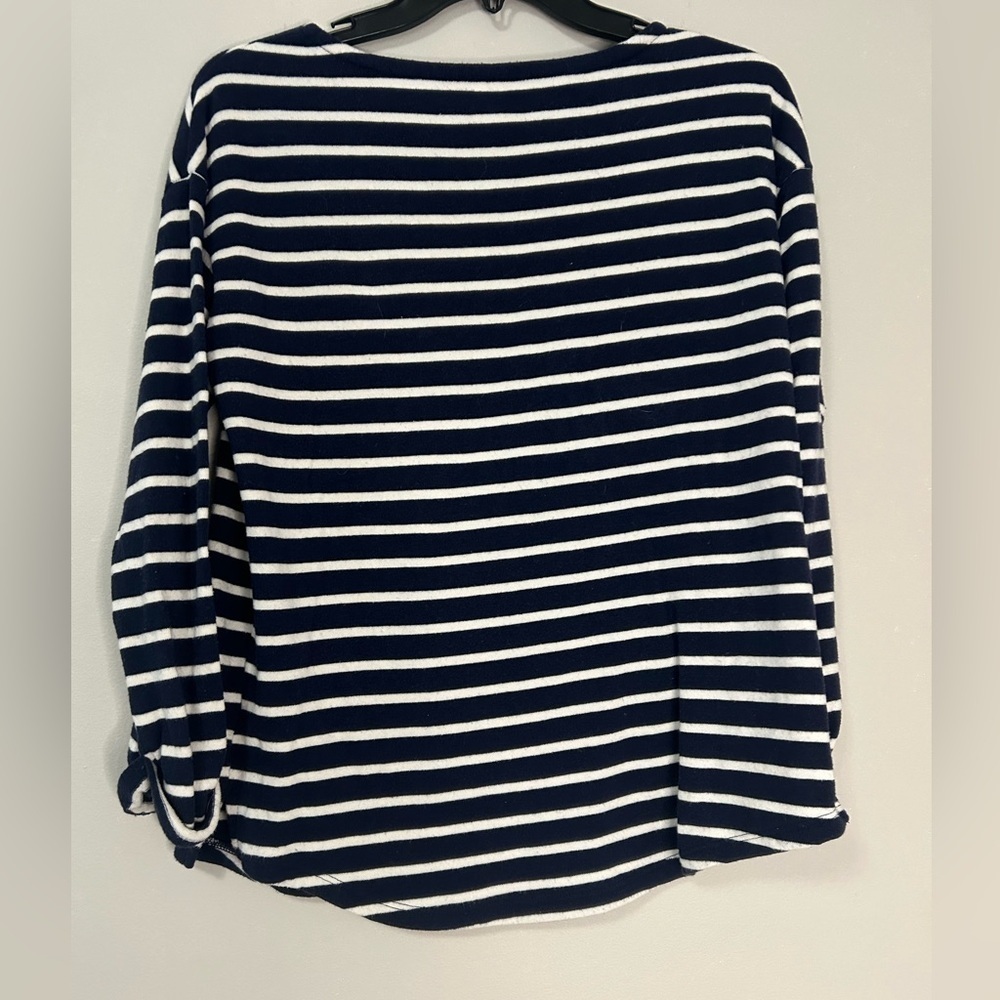 Navy and White Striped Women's Top, Size S - Picture 6 of 6